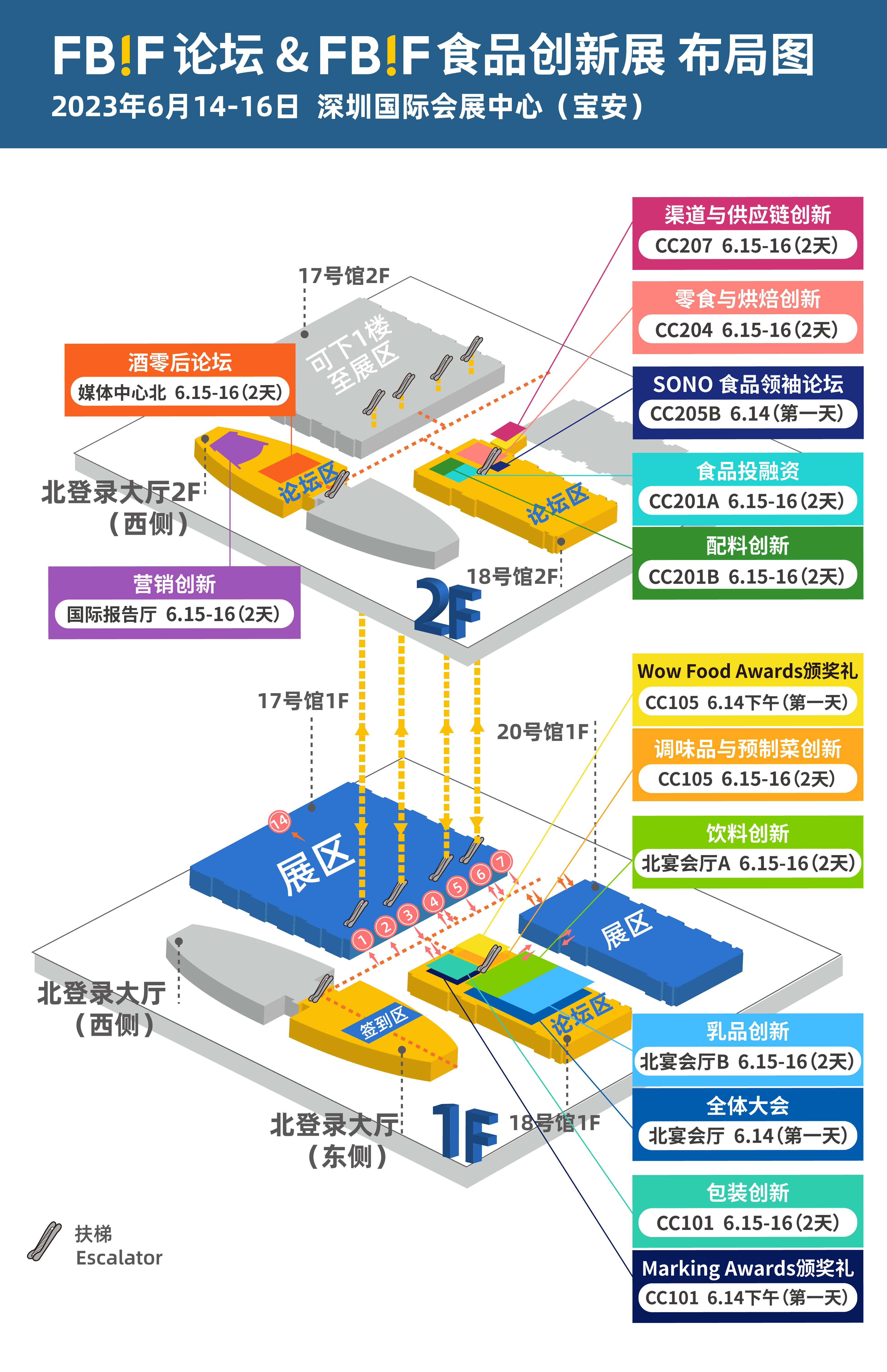 FBIF论坛&食品创新展 布局图