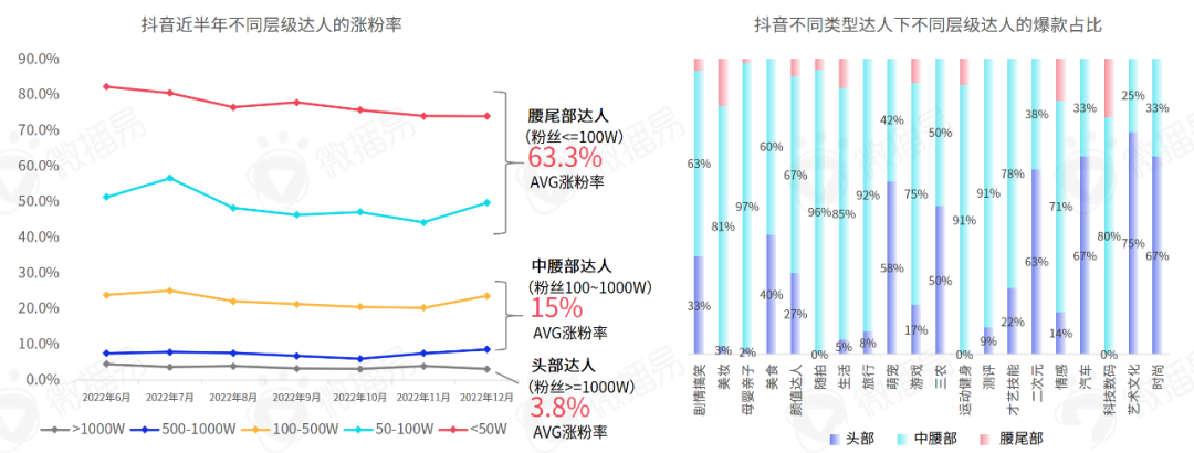 618营销 | 小红书抖音等主流社交平台KOL分布、增速、粉丝画像干货报告
